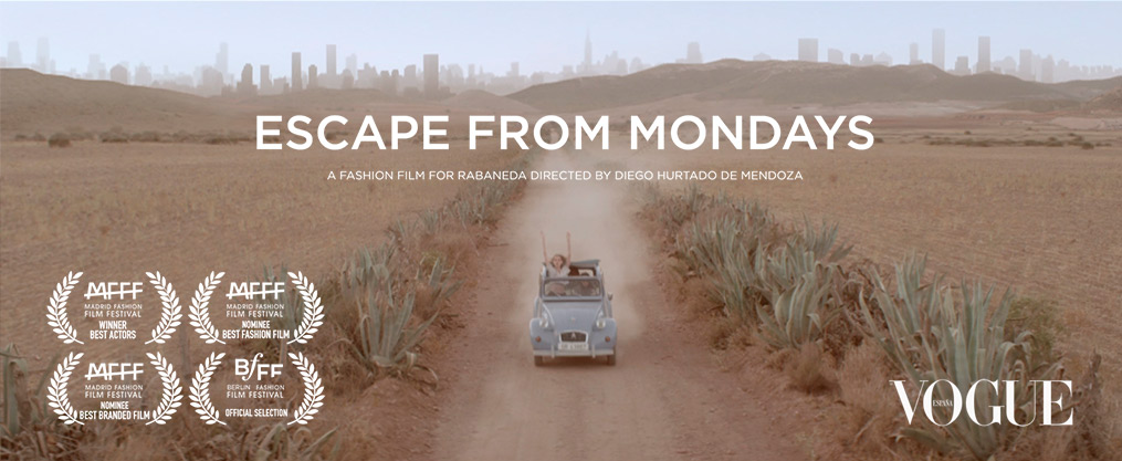 Escape from Mondays, a fashion film for Rabaneda directed by Diego Hurtado de Mendoza